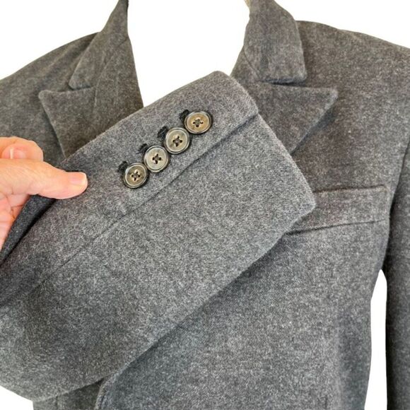 POLO Ralph Lauren Charcoal Work Blazer Double Breasted Cotton Blend Size 6 - Picture 5 of 16